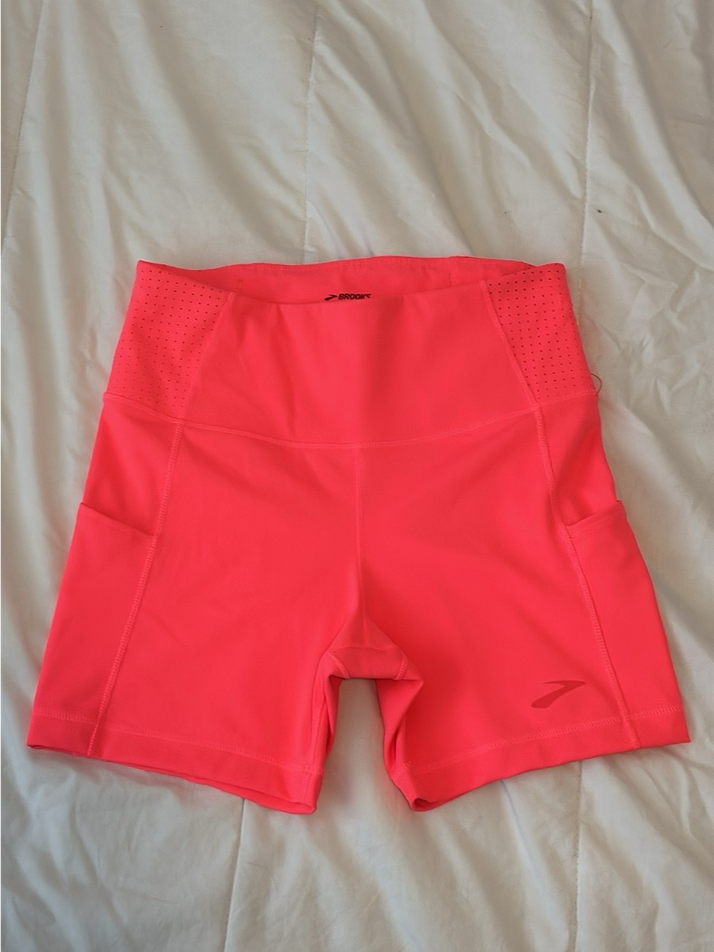 Brooks Women’s Hot Pink High-Waist Running Shorts